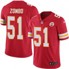 Youth Nike Kansas City Chiefs #51 Frank Zombo Red Team Color Vapor Untouchable Limited Player NFL Jersey