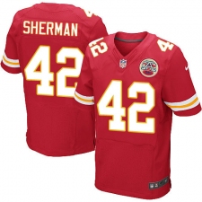 Men's Nike Kansas City Chiefs #42 Anthony Sherman Red Team Color Vapor Untouchable Elite Player NFL Jersey
