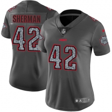 Women's Nike Kansas City Chiefs #42 Anthony Sherman Gray Static Vapor Untouchable Limited NFL Jersey