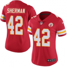 Women's Nike Kansas City Chiefs #42 Anthony Sherman Red Team Color Vapor Untouchable Limited Player NFL Jersey
