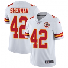 Youth Nike Kansas City Chiefs #42 Anthony Sherman White Vapor Untouchable Limited Player NFL Jersey