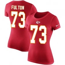 NFL Women's Nike Kansas City Chiefs #73 Zach Fulton Red Rush Pride Name & Number T-Shirt
