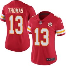 Women's Nike Kansas City Chiefs #13 De'Anthony Thomas Red Team Color Vapor Untouchable Limited Player NFL Jersey