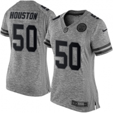 Women's Nike Kansas City Chiefs #50 Justin Houston Limited Gray Gridiron NFL Jersey