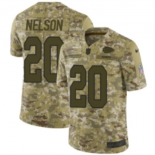 Men's Nike Kansas City Chiefs #20 Steven Nelson Limited Camo 2018 Salute to Service NFL Jerseyey