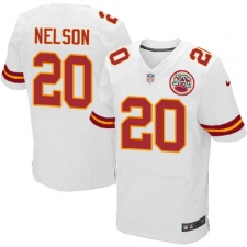 Men's Nike Kansas City Chiefs #20 Steven Nelson White Vapor Untouchable Elite Player NFL Jersey