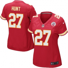 Women's Nike Kansas City Chiefs #27 Kareem Hunt Game Red Team Color NFL Jersey