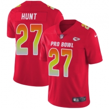 Youth Nike Kansas City Chiefs #27 Kareem Hunt Limited Red 2018 Pro Bowl NFL Jersey