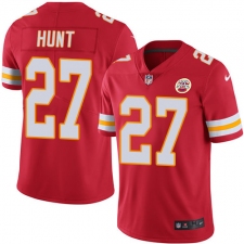 Youth Nike Kansas City Chiefs #27 Kareem Hunt Red Team Color Vapor Untouchable Limited Player NFL Jersey