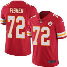 Youth Nike Kansas City Chiefs #72 Eric Fisher Red Team Color Vapor Untouchable Limited Player NFL Jersey