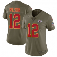 Women's Nike Kansas City Chiefs #12 Albert Wilson Limited Olive 2017 Salute to Service NFL Jersey