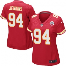 Women's Nike Kansas City Chiefs #94 Jarvis Jenkins Game Red Team Color NFL Jersey