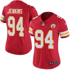 Women's Nike Kansas City Chiefs #94 Jarvis Jenkins Red Team Color Vapor Untouchable Limited Player NFL Jersey