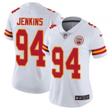 Women's Nike Kansas City Chiefs #94 Jarvis Jenkins White Vapor Untouchable Limited Player NFL Jersey