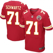 Men's Nike Kansas City Chiefs #71 Mitchell Schwartz Red Team Color Vapor Untouchable Elite Player NFL Jersey
