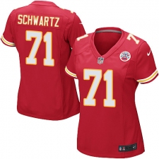 Women's Nike Kansas City Chiefs #71 Mitchell Schwartz Game Red Team Color NFL Jersey