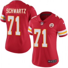 Women's Nike Kansas City Chiefs #71 Mitchell Schwartz Red Team Color Vapor Untouchable Limited Player NFL Jersey