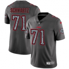 Youth Nike Kansas City Chiefs #71 Mitchell Schwartz Gray Static Vapor Untouchable Limited NFL Jersey