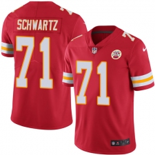Youth Nike Kansas City Chiefs #71 Mitchell Schwartz Red Team Color Vapor Untouchable Limited Player NFL Jersey