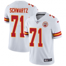 Youth Nike Kansas City Chiefs #71 Mitchell Schwartz White Vapor Untouchable Limited Player NFL Jersey