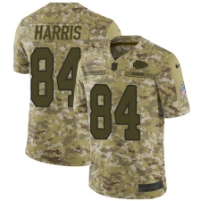 Men's Nike Kansas City Chiefs #84 Demetrius Harris Limited Camo 2018 Salute to Service NFL Jersey
