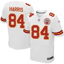 Men's Nike Kansas City Chiefs #84 Demetrius Harris White Vapor Untouchable Elite Player NFL Jersey