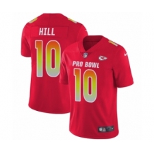 Men's Nike Kansas City Chiefs #10 Tyreek Hill Limited Red AFC 2019 Pro Bowl NFL Jersey