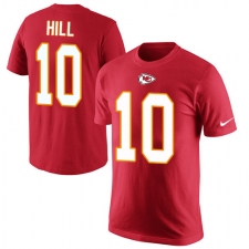 NFL Men's Nike Kansas City Chiefs #10 Tyreek Hill Red Rush Pride Name & Number T-Shirt