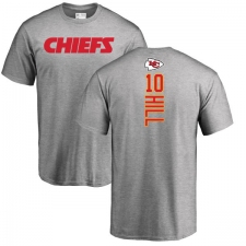 NFL Nike Kansas City Chiefs #10 Tyreek Hill Ash Backer T-Shirt