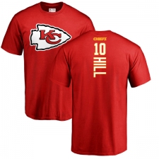 NFL Nike Kansas City Chiefs #10 Tyreek Hill Red Backer T-Shirt
