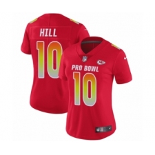 Women's Nike Kansas City Chiefs #10 Tyreek Hill Limited Red AFC 2019 Pro Bowl NFL Jersey