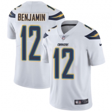 Youth Nike Los Angeles Chargers #12 Travis Benjamin Elite White NFL Jersey