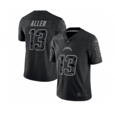 Men's Los Angeles Chargers #13 Keenan Allen Black Reflective Limited Stitched Football Jersey