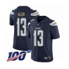 Men's Los Angeles Chargers #13 Keenan Allen Navy Blue Team Color Vapor Untouchable Limited Player 100th Season Football Jersey