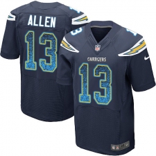 Men's Nike Los Angeles Chargers #13 Keenan Allen Elite Navy Blue Home Drift Fashion NFL Jersey