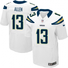 Men's Nike Los Angeles Chargers #13 Keenan Allen Elite White NFL Jersey