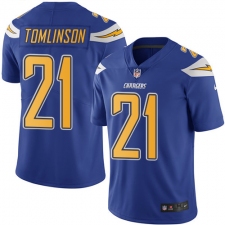 Youth Nike Los Angeles Chargers #21 LaDainian Tomlinson Limited Electric Blue Rush Vapor Untouchable NFL Jersey