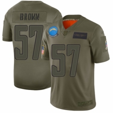 Men's Los Angeles Chargers #57 Jatavis Brown Limited Camo 2019 Salute to Service Football Jersey