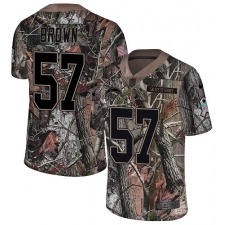 Men's Nike Los Angeles Chargers #57 Jatavis Brown Limited Camo Rush Realtree NFL Jersey