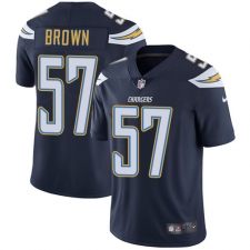 Youth Nike Los Angeles Chargers #57 Jatavis Brown Navy Blue Team Color Vapor Untouchable Limited Player NFL Jersey