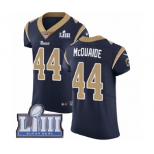 Men's Nike Los Angeles Rams #44 Jacob McQuaide Navy Blue Team Color Vapor Untouchable Elite Player Super Bowl LIII Bound NFL Jersey