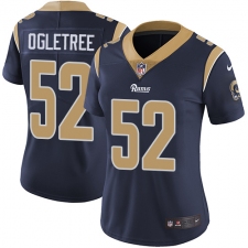 Women's Nike Los Angeles Rams #52 Alec Ogletree Elite Navy Blue Team Color NFL Jersey