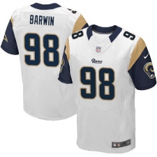 Men's Nike Los Angeles Rams #98 Connor Barwin White Vapor Untouchable Elite Player NFL Jersey