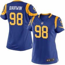 Women's Nike Los Angeles Rams #98 Connor Barwin Game Royal Blue Alternate NFL Jersey
