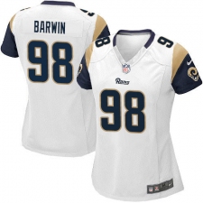 Women's Nike Los Angeles Rams #98 Connor Barwin Game White NFL Jersey