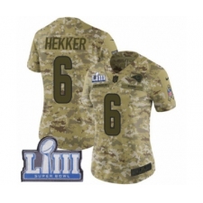 Women's Nike Los Angeles Rams #6 Johnny Hekker Limited Camo 2018 Salute to Service Super Bowl LIII Bound NFL Jersey
