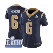 Women's Nike Los Angeles Rams #6 Johnny Hekker Navy Blue Team Color Vapor Untouchable Limited Player Super Bowl LIII Bound NFL Jersey