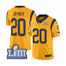 Men's Nike Los Angeles Rams #20 Lamarcus Joyner Limited Gold Rush Vapor Untouchable Super Bowl LIII Bound NFL Jersey