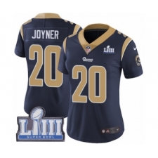Women's Nike Los Angeles Rams #20 Lamarcus Joyner Navy Blue Team Color Vapor Untouchable Limited Player Super Bowl LIII Bound NFL Jersey