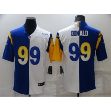 Men's Los Angeles Rams #99 Aaron Donald Blue-White Nike Fashion Football Jersey